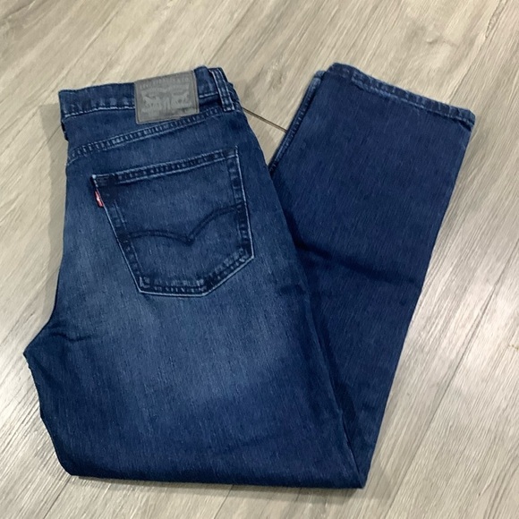 Levi’s 550 DarkWash Stretch Factory Faded Loose Fit Jeans size 36 - Picture 1 of 11